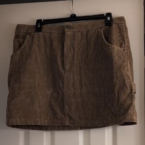Vans Tan Corduroy Skirt
